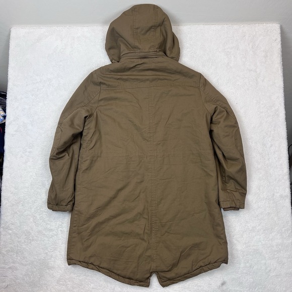 WenVen Men's Winter Warm Cotton Parka‎ Jacket Army Fatigue Coat Army Brown Large - Picture 8 of 14